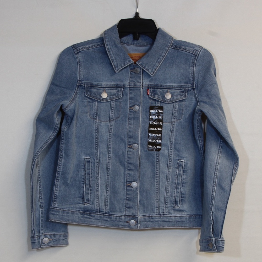 Levi's Big Girl's Light Blue Trucker Jean Jacket NWT